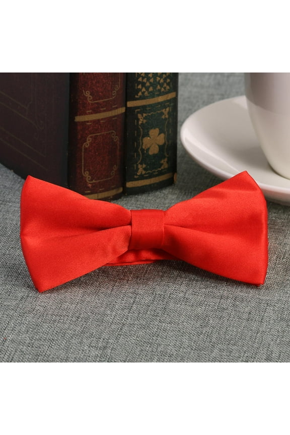 1Set Adjustable Necktie for Men in Bright Red for Special Occasion Events
