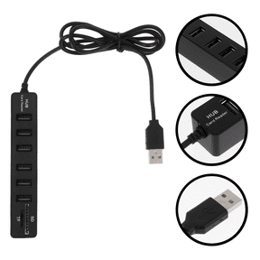 Supvox 1Set Black Abs Usb Hub Extender For Notebook Accessories Data Hub