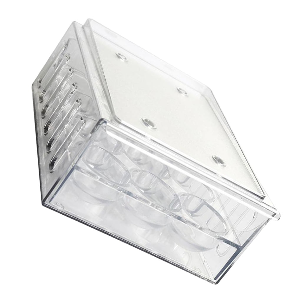 Supvox Transparent Organizer Box with Multi-Compartment Design, PP Storage Container for Refrigerator