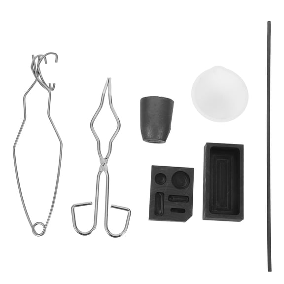 Supvox Graphite Crucible Kit for Jewelry Making and Metal Casting, 1 Set Melting Tools