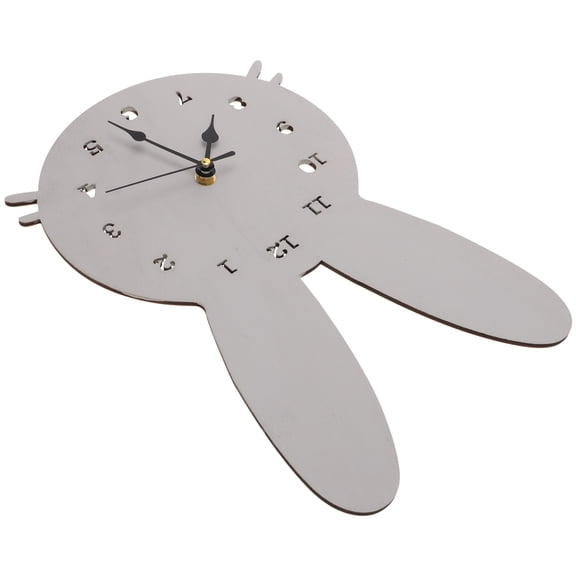 Supvox 1Pc Grey Wall Clock Home Hanging Decorative Clock Modern Wall Decor