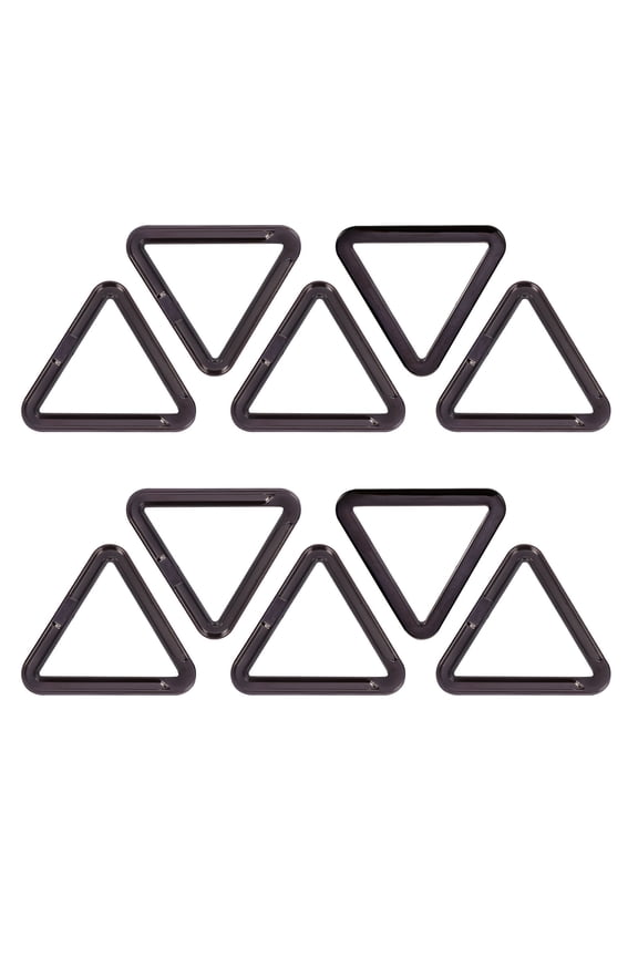 1Set Stylish Black Metal Triangle Clothes Button Zinc Alloy for Creative Clothing Decor