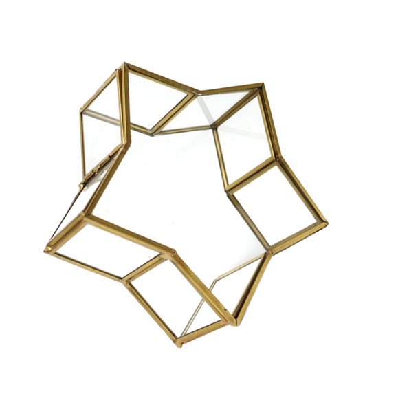 Supvox Glass Box Transparent 1Pack 5.5x5.5x1.8in