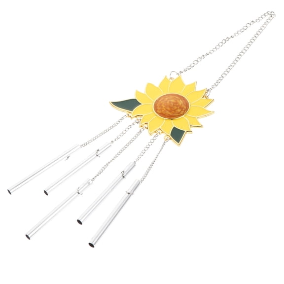 Supvox 1Pc Sunflower Wind Bell Ornament Yellow Home Decor Lightweight Garden Hanging