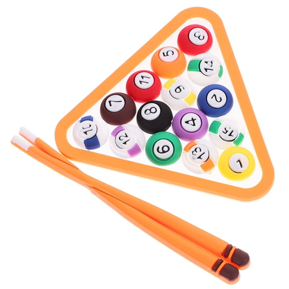 Supvox 2 Sets Birthday Decor for Billiards Table Flexible Glue Baking Decor Multi-color
