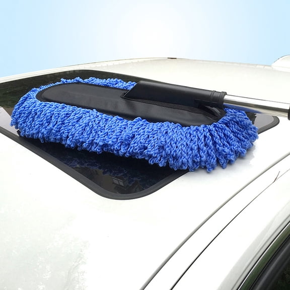 Supvox Auto Wax Duster Car Waxing Brush Blue 2 Pcs