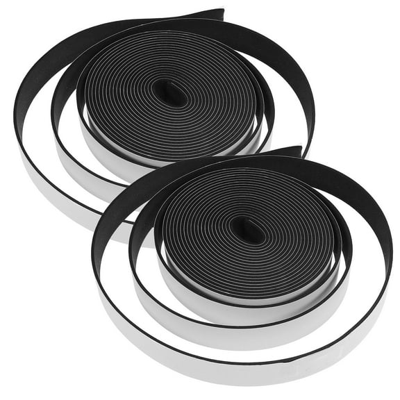 Supvox 2 Rolls Anti Vibration Soundproofing Tape Black Sealer Stick for Factories