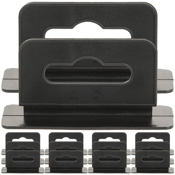 Supvox 200Pcs Plastic Hanger Tags PVC Utility Hooks for Bedroom Use