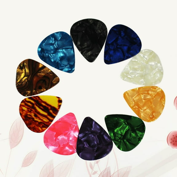 Supvox 20Pcs Guitar Plectrum Picks Thin Celluloid Assorted Color Lightweight Durable for Guitar Ukulele