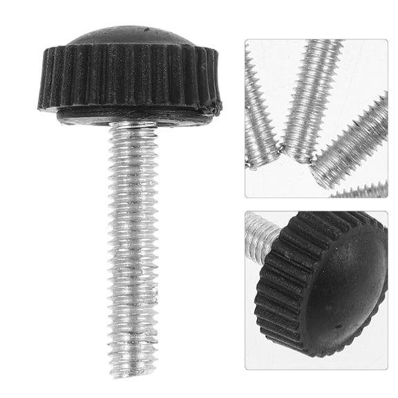 Supvox 20Pcs Black Threaded Hand Knob Bolts for Quick Removal and Secure Clamping