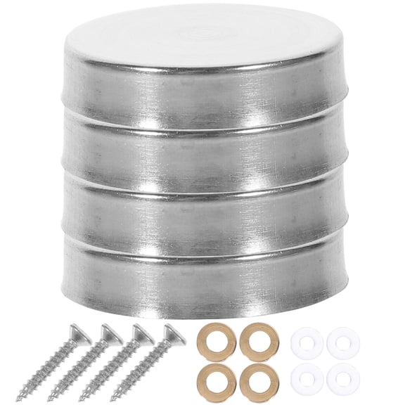 Supvox Frameless Mirror Mounting Hardware Silver Stainless Steel 20Pcs