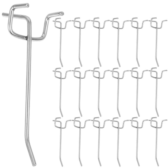 Supvox 20-Piece Metal Pegboard Hook Set, Heavy-Duty Utility Hooks for Garage, Home, Workshop Storage Organization