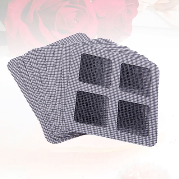 Supvox 21Pc Dark Grey Screen Repair Patch for Window Screens Door Mesh and Tent Repair