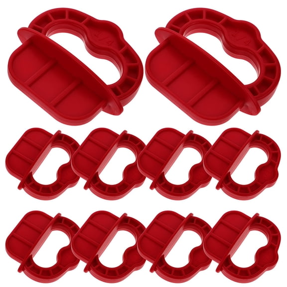 Supvox 24Pcs Red Deck Board Spacers 1 4 Inch Gap Tool for Composite and Pressure Treated Decking