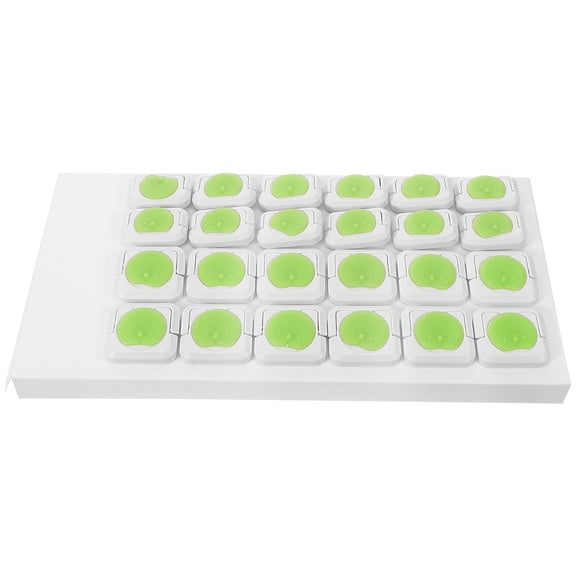 Supvox 24Pcs Green Plastic Socket Covers for Home Use with Insulated Breakage Resistant Design