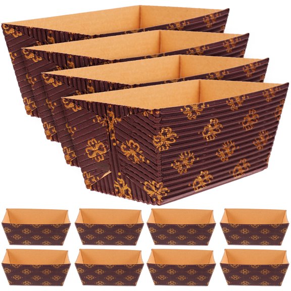 Supvox 25Pcs Baking Paper Loaf Pans Multi Color Grease Proof for Kitchen Use