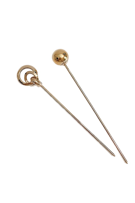 2PCS Korean Style Hair Chopstick Metal Hair Decoration for Women Cosplay
