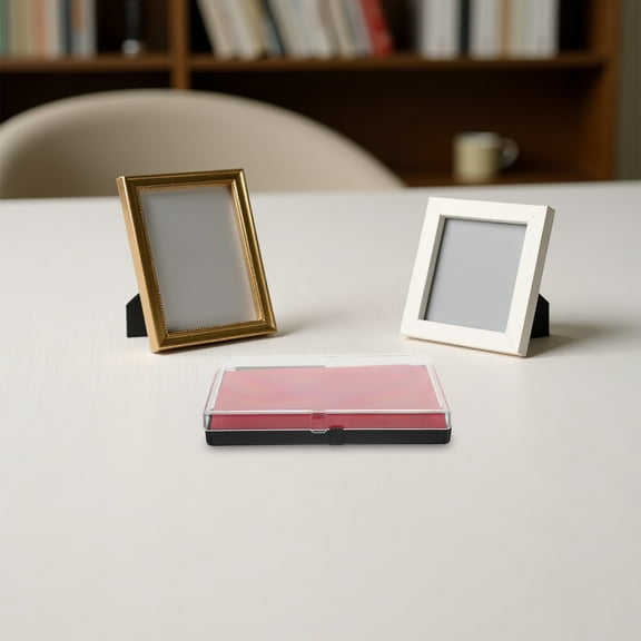 Supvox 2Pcs Sports Medal Case with Clear Design and Steel Pin Holder in Red