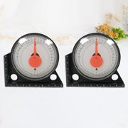 Supvox Digital Inclinometer Black for Precise Tilt and Angle Use 2Pcs