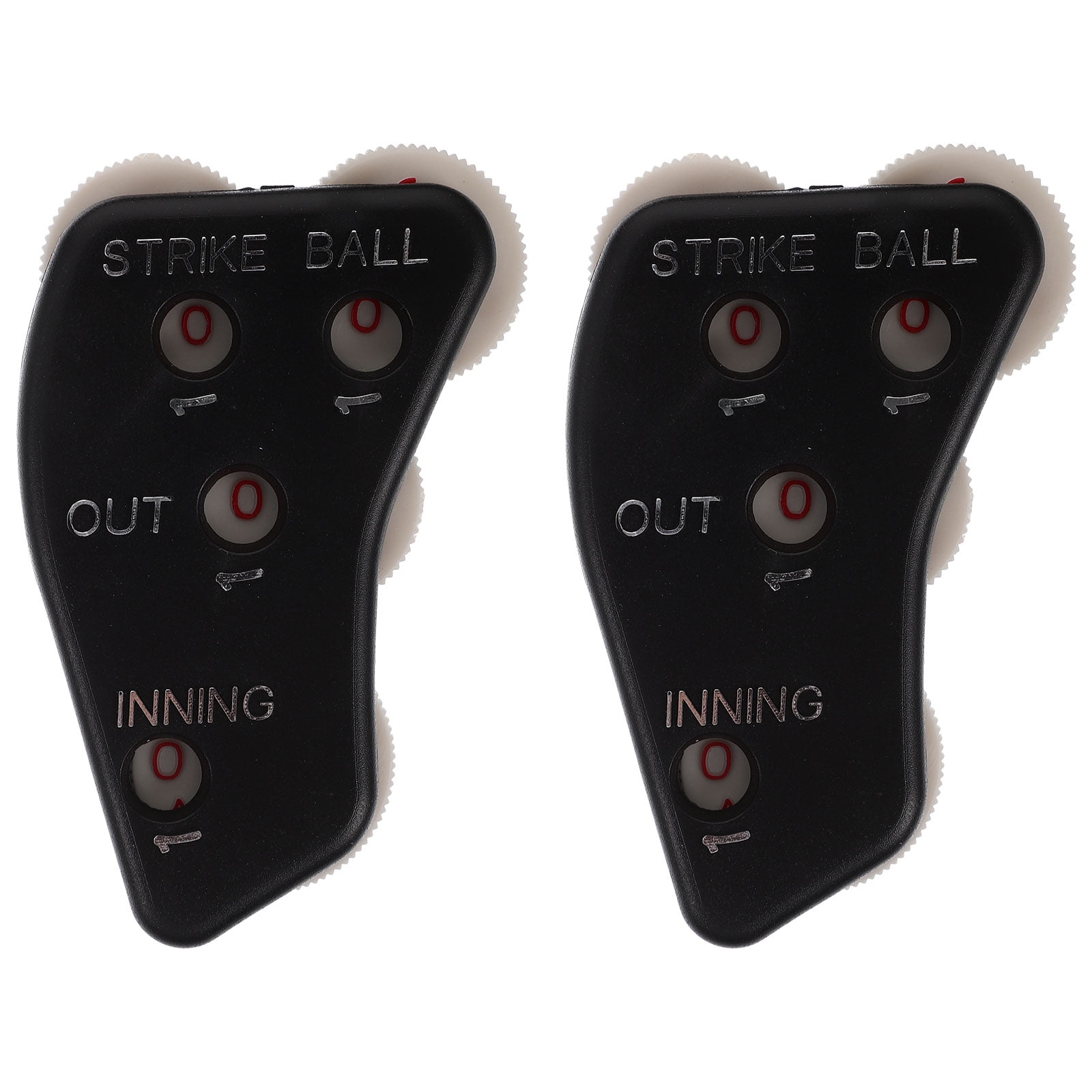 Supvox 2Pcs Portable Baseball Counter Clicker Umpire Indicator Black ...