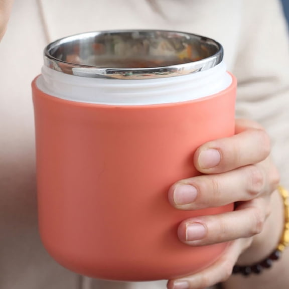 Supvox 2Pcs Travel Soup Container Stainless Steel Practical for Food and Drink