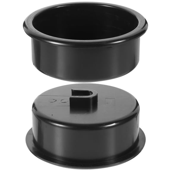 Supvox 2Pcs Car Console Cup Holder Black Plastic Square Insert for RV and Yacht