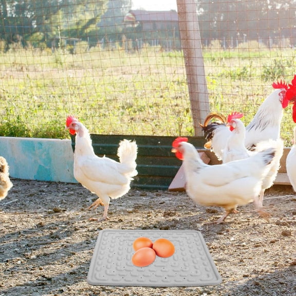 Supvox 2-Pack Washable Grey TPE Nesting Pads for Chicken Coop, and Comfortable Bedding