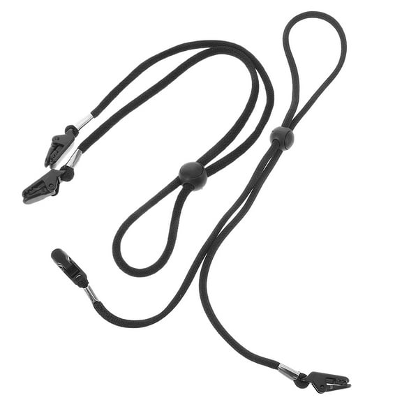 Supvox 2Pcs Adjustable Black Windproof Hat Strap for Baseball Caps Bucket Hats Outdoor Use