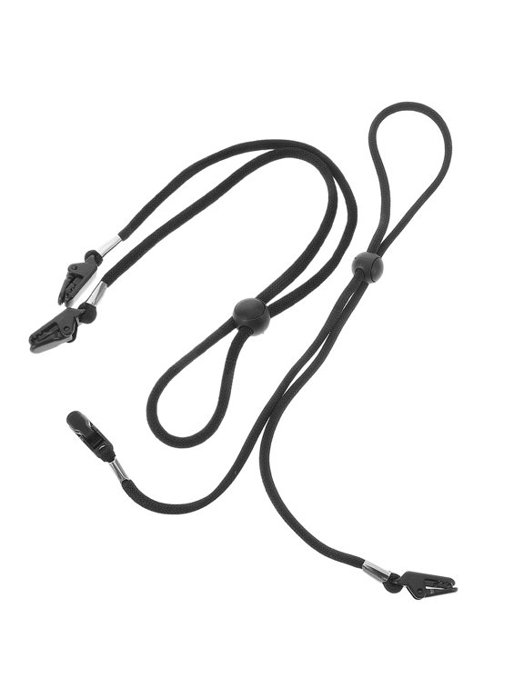 2Pcs Adjustable Black Windproof Hat Strap for Baseball Caps Bucket Hats Outdoor Use