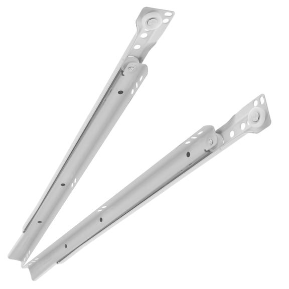 Supvox 2-Pack White Drawer Slide Rails, Heavy Duty Cold Rolled Steel Replacement for Cabinet and Cupboard Drawers