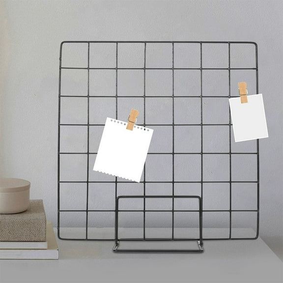 Supvox Display Rack Wire Grid Black 2Pcs