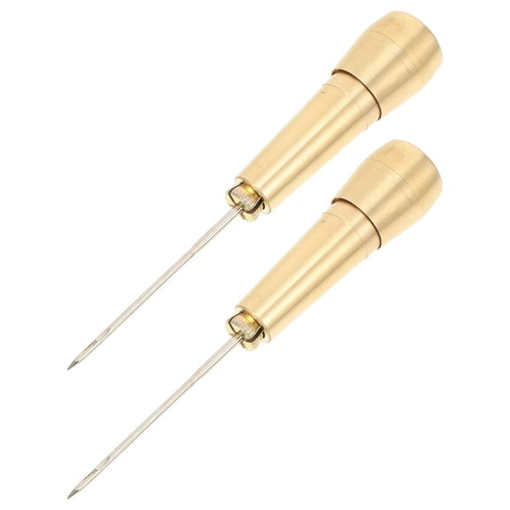 Supvox Shoe Repair Tool Set with 2Pcs Sewing Awls for Diy Hand Stitching Steel