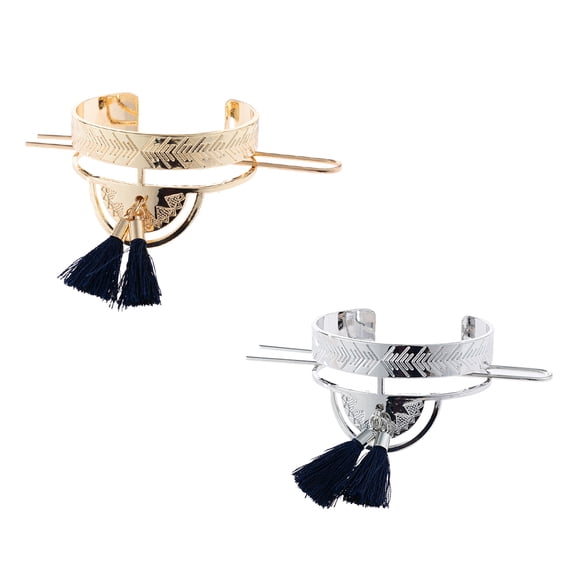 Supvox 2-Pack Vintage Hair Bun Jewelry for Women, Elegant Hair Accessories Perfect for Stylish Updos and Daily Wear