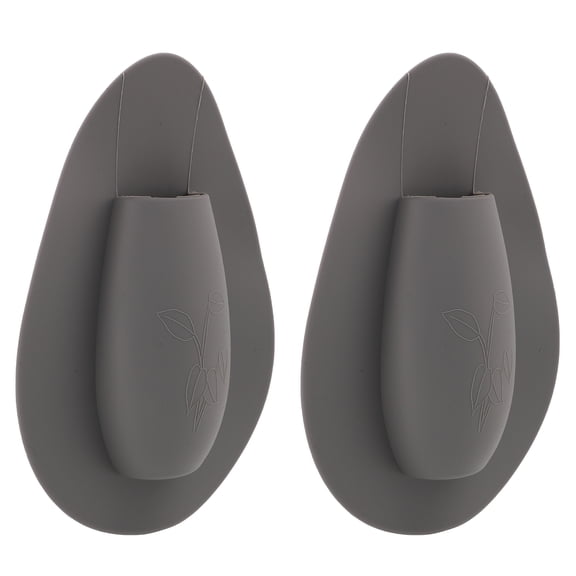 Supvox 2Pcs Wall Mounted Flower Vase Random Color Plastic Decorative Flower Vase