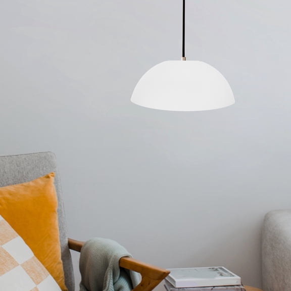 Supvox 2Pcs White Plastic Home Lamp Shade Ceiling Light Cover Modern Dome Lampshade