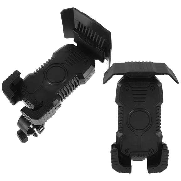 Supvox 2pcs Phone Bike Holder ABS Black Shockproof Bicycle Phone Mount for Riders