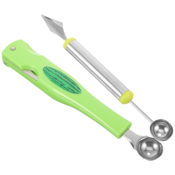 Supvox 2pcs Fruit Cutters Assorted Color Melon Scoop Set for Professional Chefs