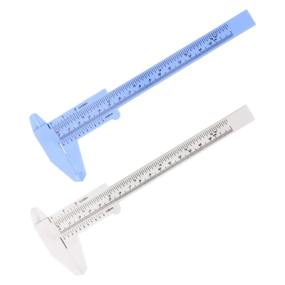 Supvox 2-Pack Portable Plastic Calipers 150mm Measuring Tool for Precise and Easy Measurement Tasks