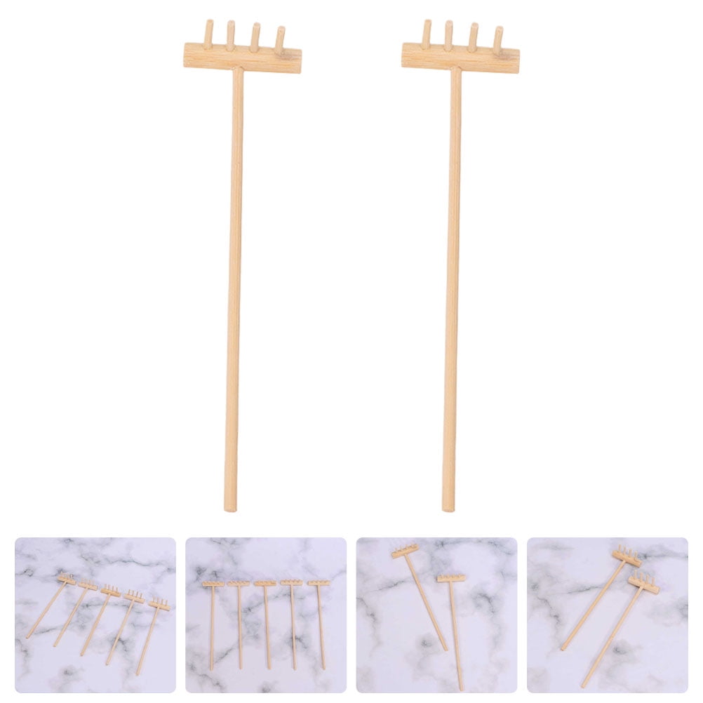 Supvox 2pcs Mini Sand Rakes Synthetic Material Garden Tools for Kids ...