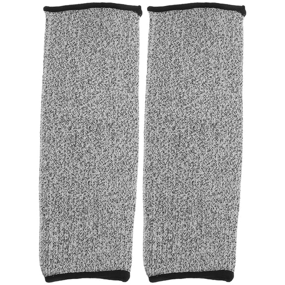 Supvox 2-Pack Grey Cut-Resistant Protective Sleeves for Arms Forearm Guards Safety Gear for Furniture and Factory Work