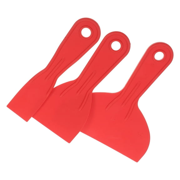 Supvox 3Pcs Flexible Plastic Putty Red for Professional Wall Finishing
