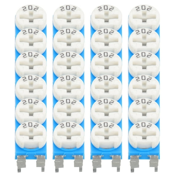 Supvox 30Pcs Adjustable 2K Potentiometer Horizontal Trimmer Resistor for Breadboard Connection