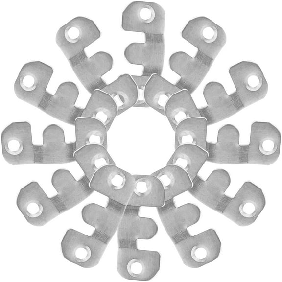 Supvox 32 Pcs Heavy Duty Frame Hanger Silver Stainless Steel For Office Coffee Bar Installation
