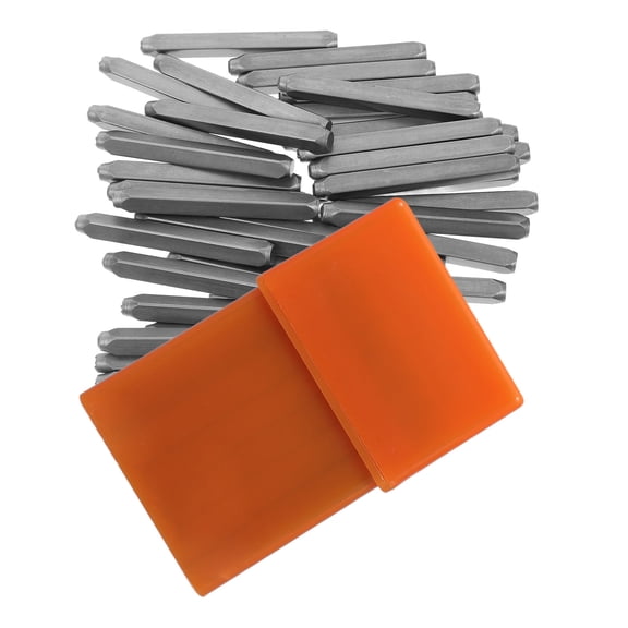 Supvox 37Pcs Metal Letter Punch Set with Alphabet Numbers and Heart Symbols for Versatile Stamping