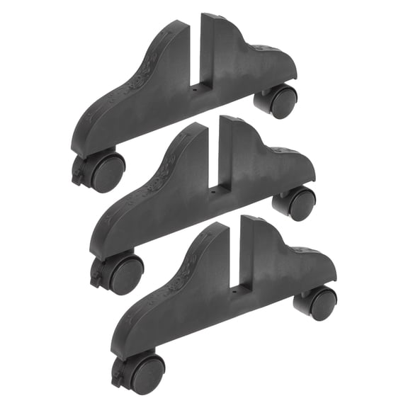Supvox 3-Pack Black Room Divider Screen Stands with Stable PVC Support Bases for Home and Office Use