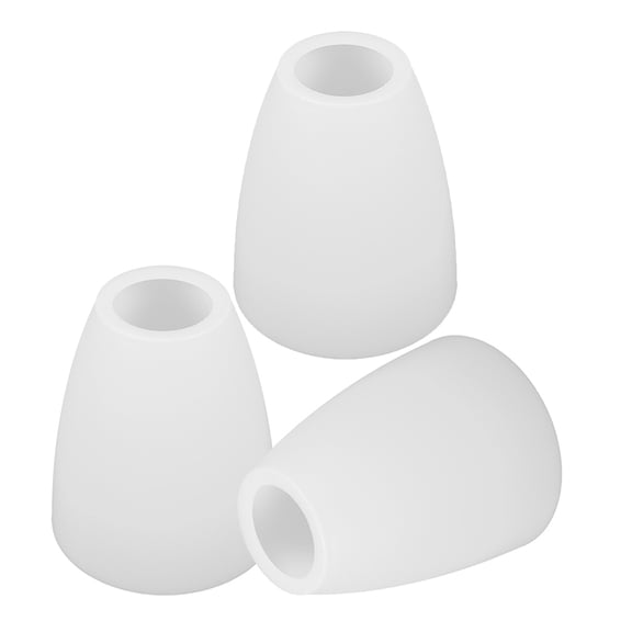 Supvox 3-Pack White Plastic Lamp Shades, Versatile Lighting Covers for Living Room, Bedroom, Dining Room Home Decor