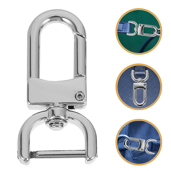 Supvox 3Pcs Metal Dog Collar Buckle Zinc Alloy Detachable Screw Hook for Strap Repair