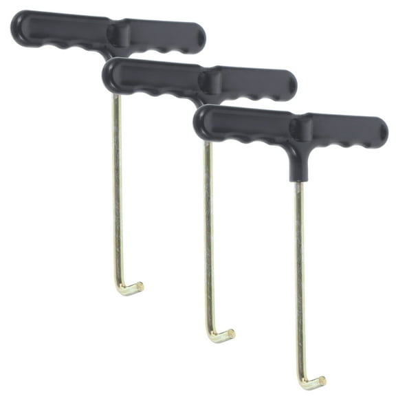 Supvox 3Pcs Trampoline Spring Hook Black Handle High Strength Easy Install Tool
