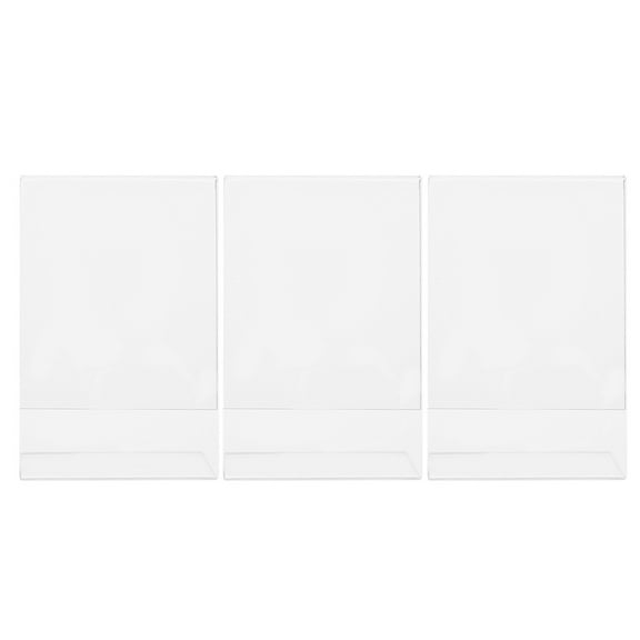 Supvox Acrylic Picture Frame Transparent Home Use Photo Display Stand 3Pcs