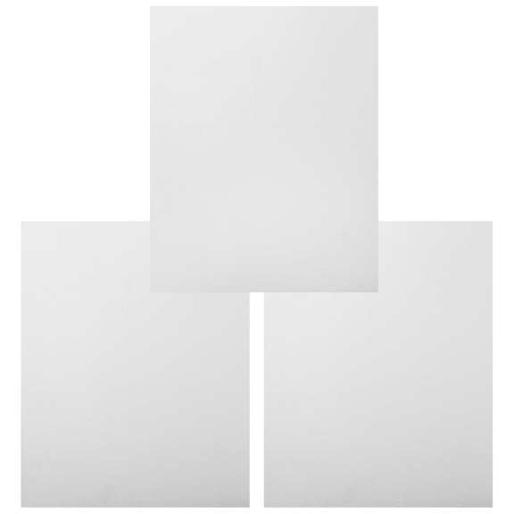 Supvox 3-Pack White Aluminum Sublimation Sign Blanks for Indoor Outdoor Crafting and Metal Boards